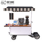 Τετράτροχο ηλεκτρικό κάρρο IPX4 18KM/H ποδηλάτων καφέ μηχανικών δίκυκλων