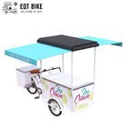 Τρίκυκλο ποδήλατο φορτίου παγωτού ψυγείων EQT 138L για την πώληση υψηλή - πεντάλι ποιοτικής το μπροστινό φόρτωσης βοηθά τον ψυκτήρα