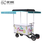 Καυτή πώληση EQT υψηλή - ποιοτικού υπαίθριο παγωτού τρίκυκλο ψυκτήρων ποδηλάτων παγωτού πώλησης ποδηλάτων τετράτροχο ηλεκτρικό