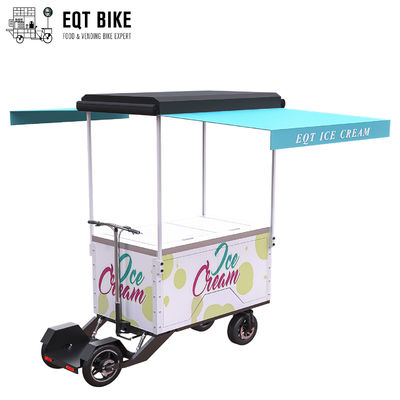 Καυτή πώληση EQT υψηλή - ποιοτικού υπαίθριο παγωτού τρίκυκλο ψυκτήρων ποδηλάτων παγωτού πώλησης ποδηλάτων τετράτροχο ηλεκτρικό